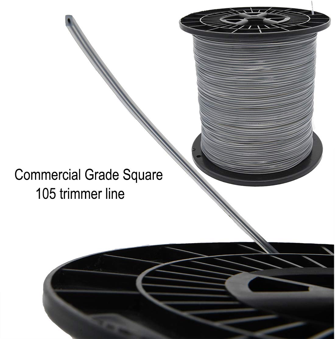 KAKO trimmer line compatible with major brands like Echo and Husqvarna for easy refills