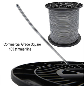 KAKO trimmer line compatible with major brands like Echo and Husqvarna for easy refills