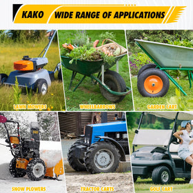 KAKO inner tube marked for lawn and garden use with wide fit.
