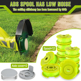 ABS spool design reduces drag for smoother trimming.