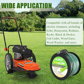 KAKO Sawtooth 175 trimmer line in action cutting through dense growth efficiently