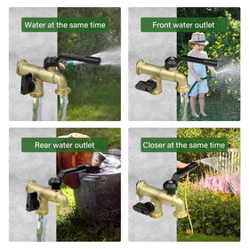 KAKSEY compatible with timers and drip irrigation for scheduling.