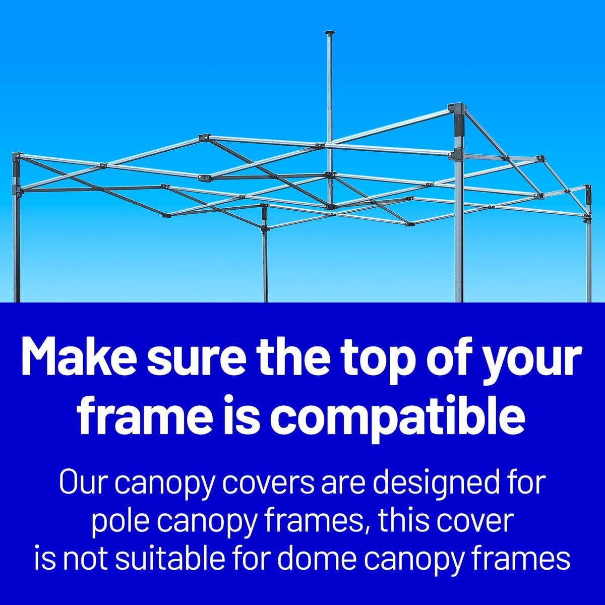 KaKuEike 10x10 canopy top cover side view durable fabric
