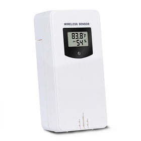 Kalawen outdoor temperature and humidity sensor monitors backyard conditions.