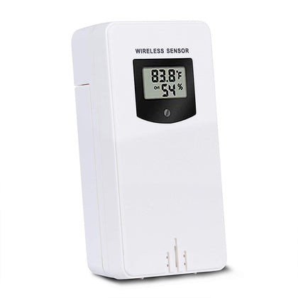 Kalawen outdoor temperature and humidity sensor monitors backyard conditions.