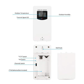 Kalawen wireless remote sensor demonstrates easy setup for basement humidity monitoring.