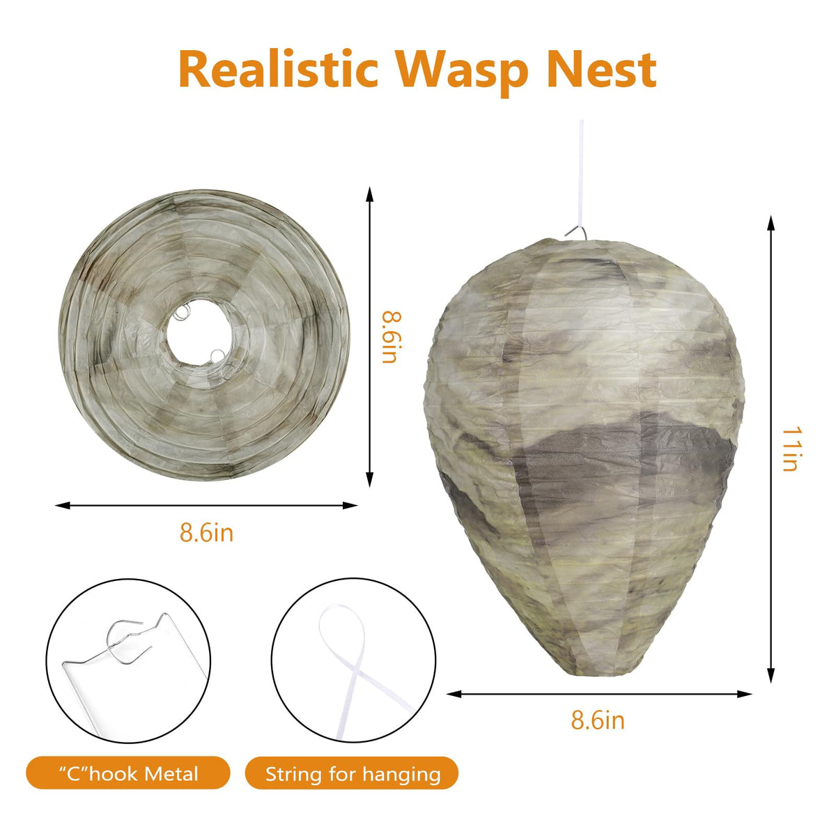 KALKAL six-pack nests measure 8.5 inches diameter and 11 inches tall