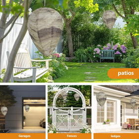KALKAL outdoor wasp nest setup offers a visual decor option