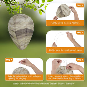 KALKAL Wasp Nest in yard decor brings a subtle natural touch.