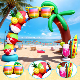Kalolary arch featuring Welcome text invites guests at events