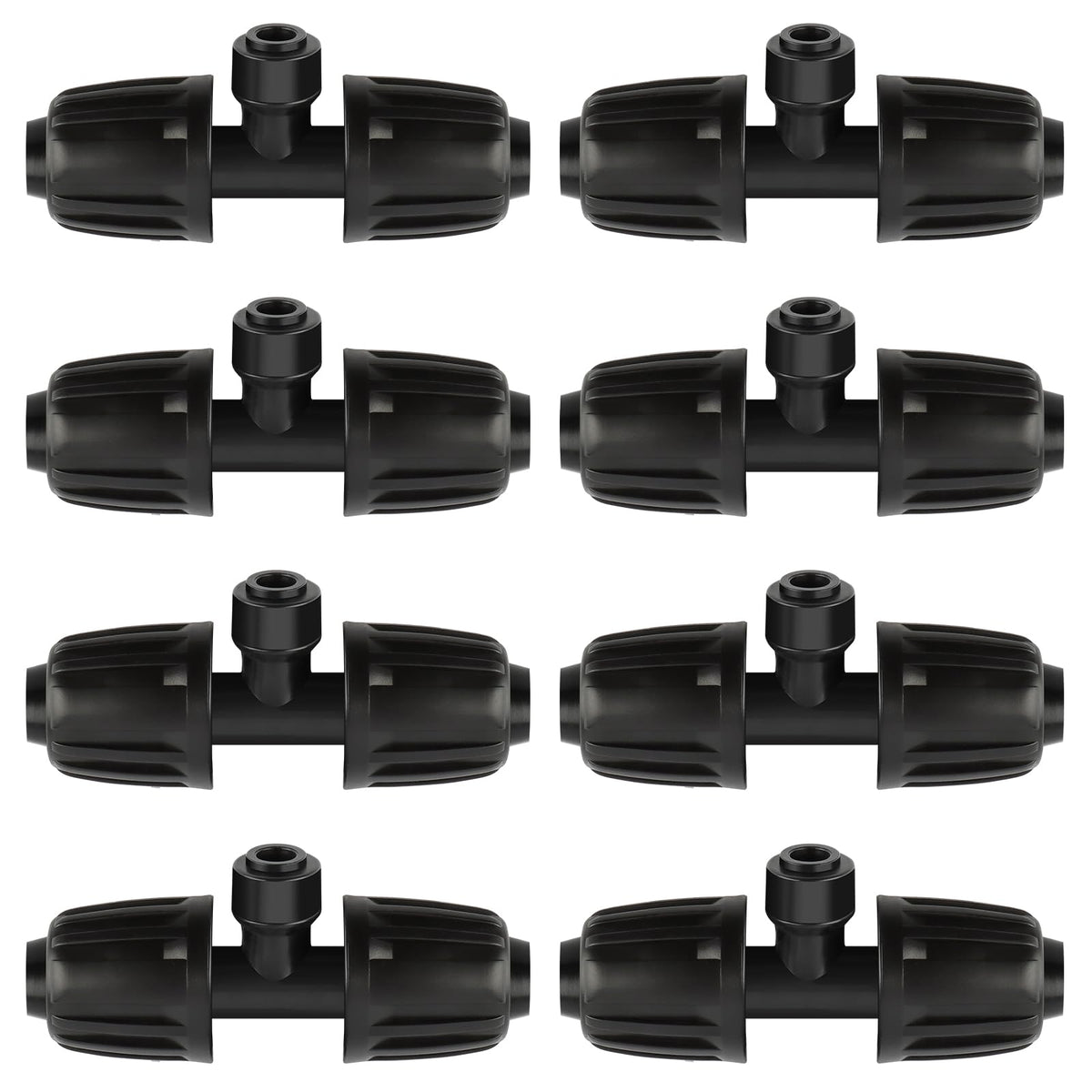 Kalolary 3-way tee connector enables precise water delivery from 1/2 to 1/4 inch tubing.