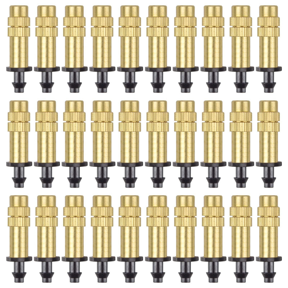 Kalolary adjustable copper atomizing nozzle delivers precise flow for garden watering