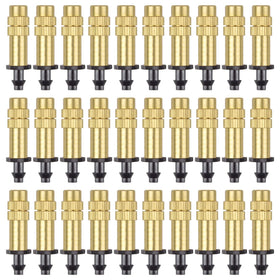 Kalolary adjustable copper atomizing nozzle delivers precise flow for garden watering