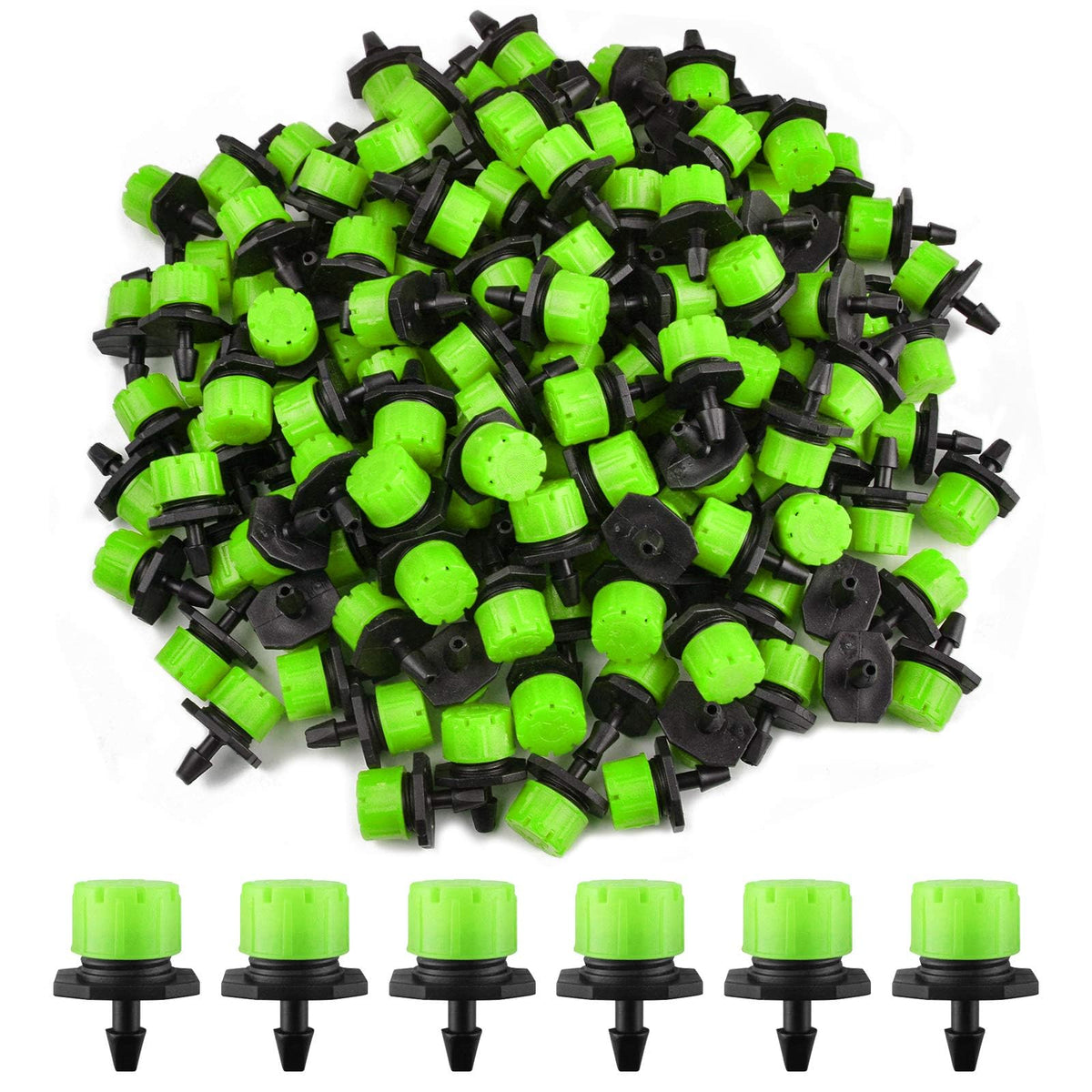 Kalolary adjustable dripper with 360° spray for precise garden watering