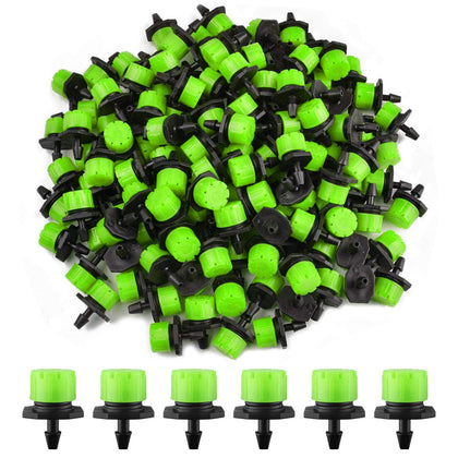 Kalolary adjustable dripper with 360° spray for precise garden watering