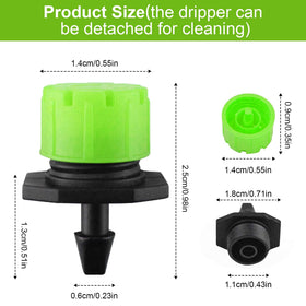 Kalolary dripper with 1/4-inch barb for easy tubing connection