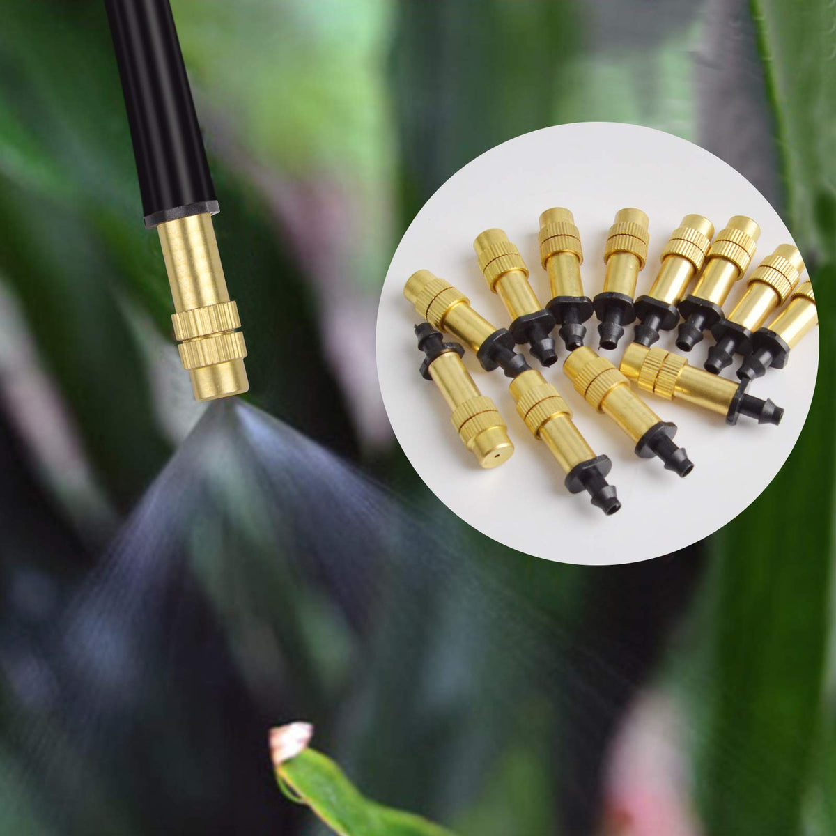 Kalolary detachable brass misting nozzle enables easy cleaning and flexible maintenance