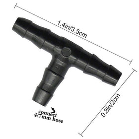 Kalolary drip irrigation connectors for simple quarter-inch tubing setup.