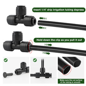 Kalolary drip tubing end plugs 1/4-inch to close unused lines