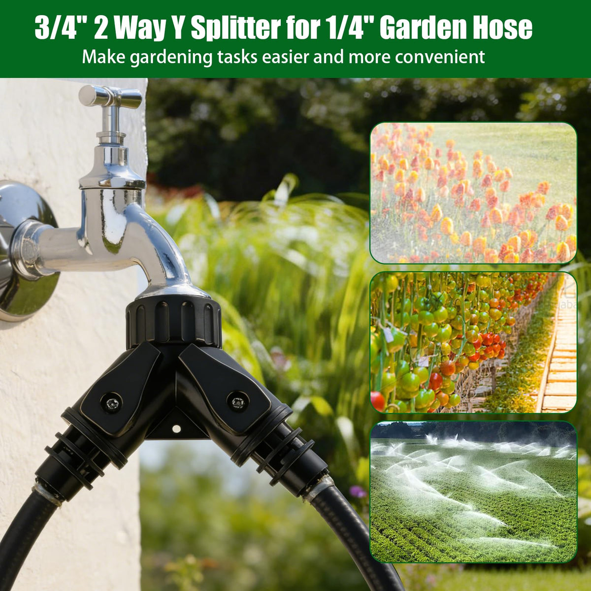 Kalolary dual-flow valves provide precise water control.