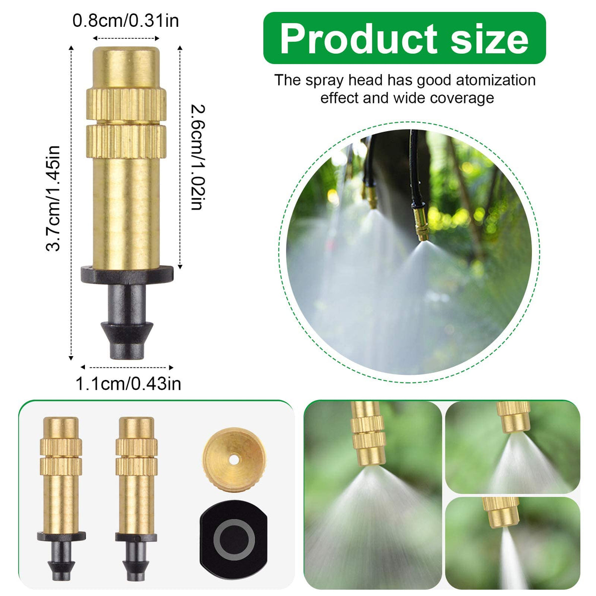 Kalolary easy-install 4-7mm tube connection supports fast setup for irrigation