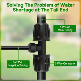 Kalolary easy-install drip fitting for fast setup without tools.