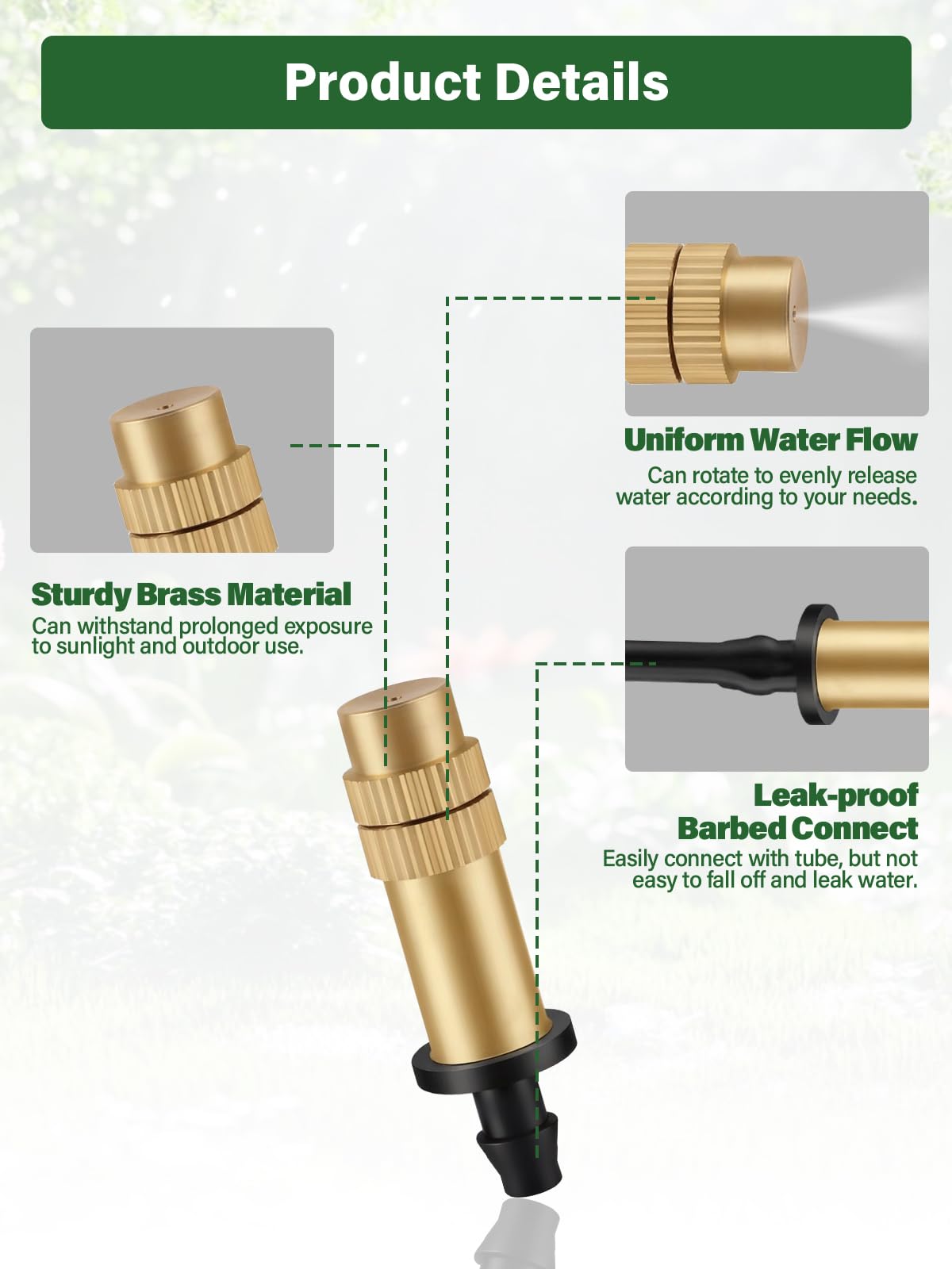Kalolary 4/7mm tube connection for easy installation
