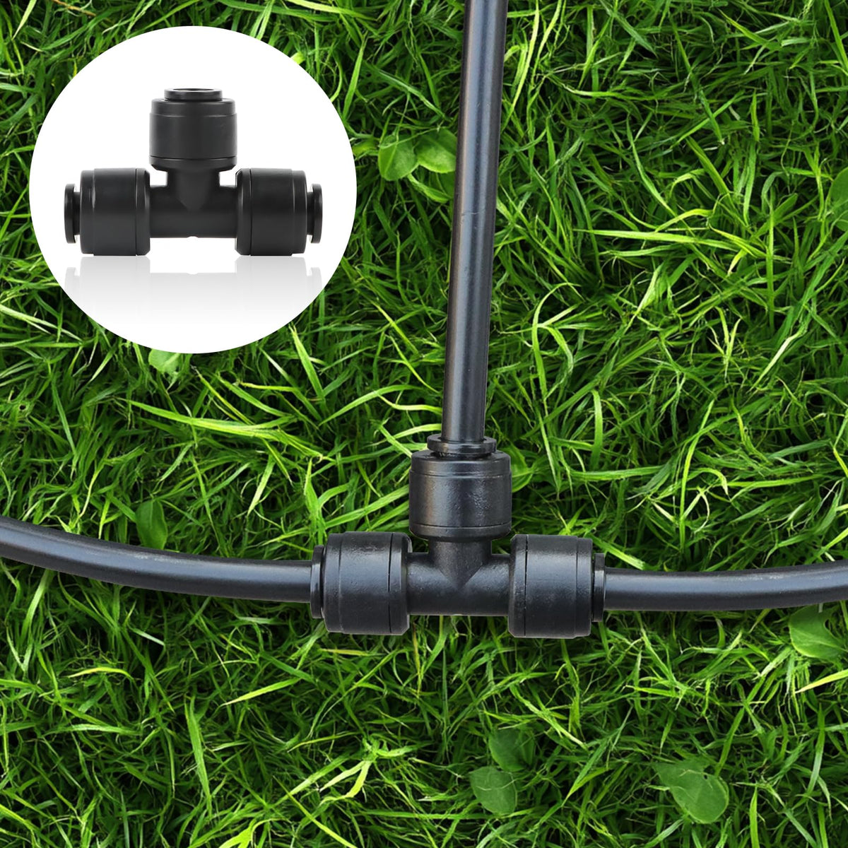 Kalolary multisize drip irrigation fittings for flexible watering layouts