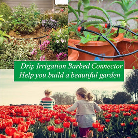 Kalolary pot watering system tubing compatibility for easy expansion.