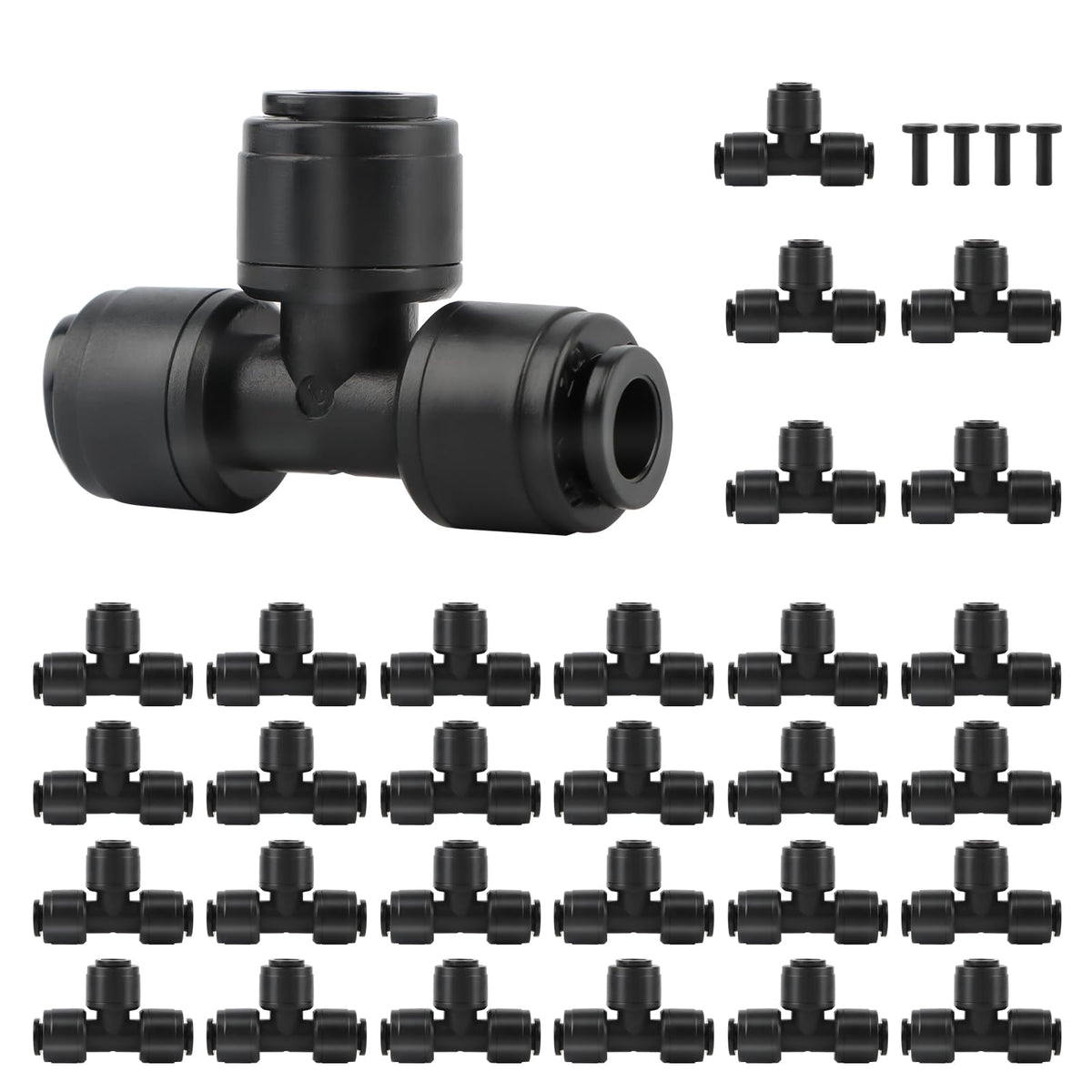 Kalolary quick-connect 1/4-inch drip tee fitting for easy installation and reliable flow