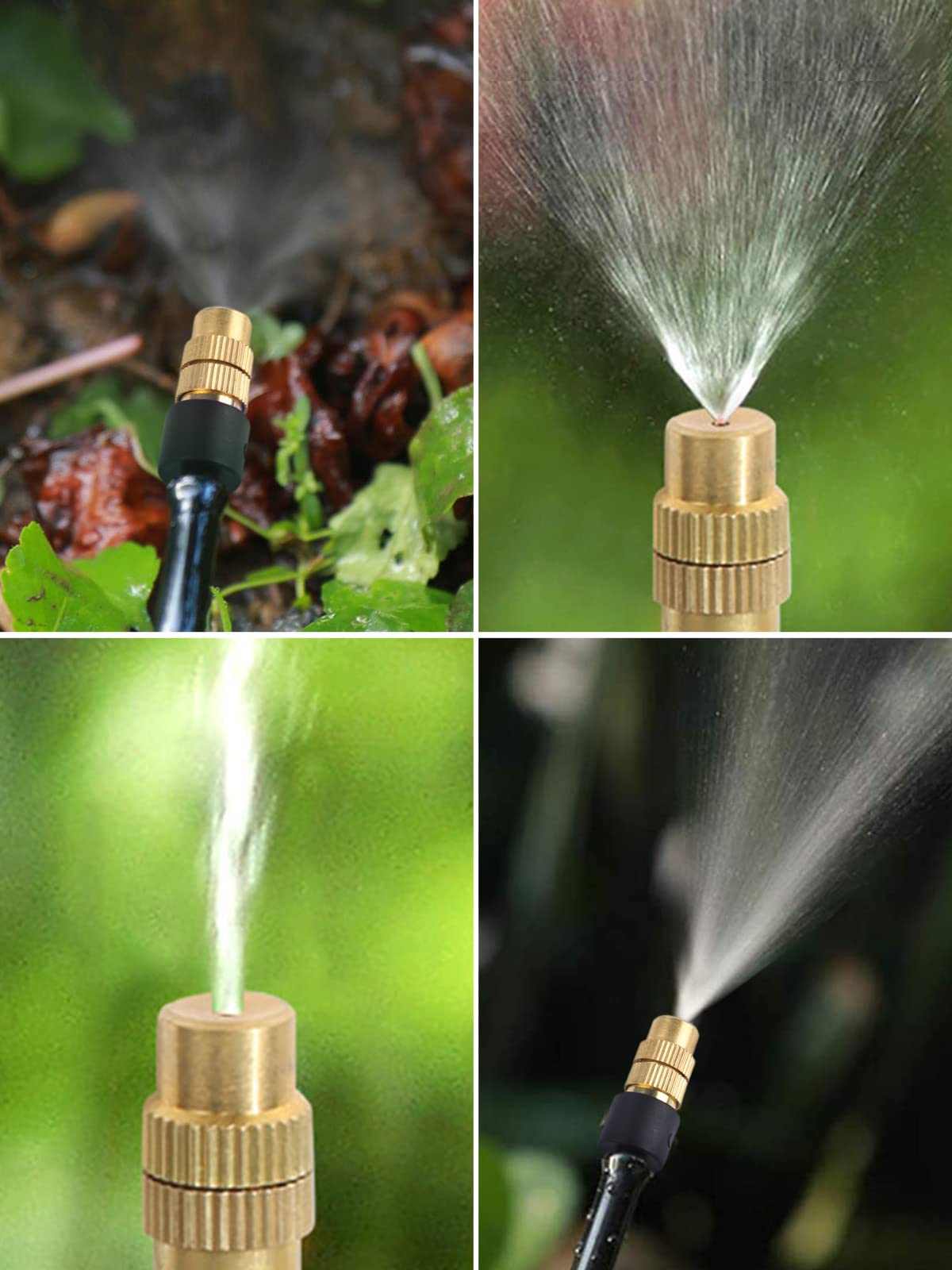 Kalolary nozzle spray radius and performance in action for lawn and greenhouse use.