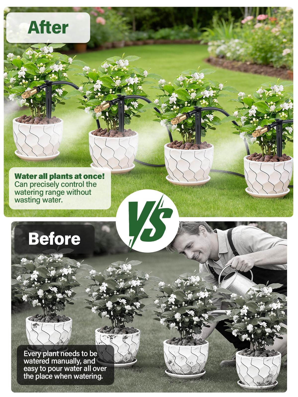 Kalolary adjustable spray covers 0.6-1.2 m radius