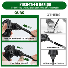 Kalolary tubing-to-faucet connector for simple hose integration.