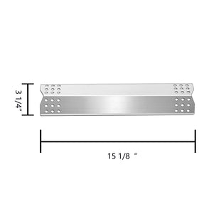 Kalomo flame tamer heat shield ensures even grill heat distribution.