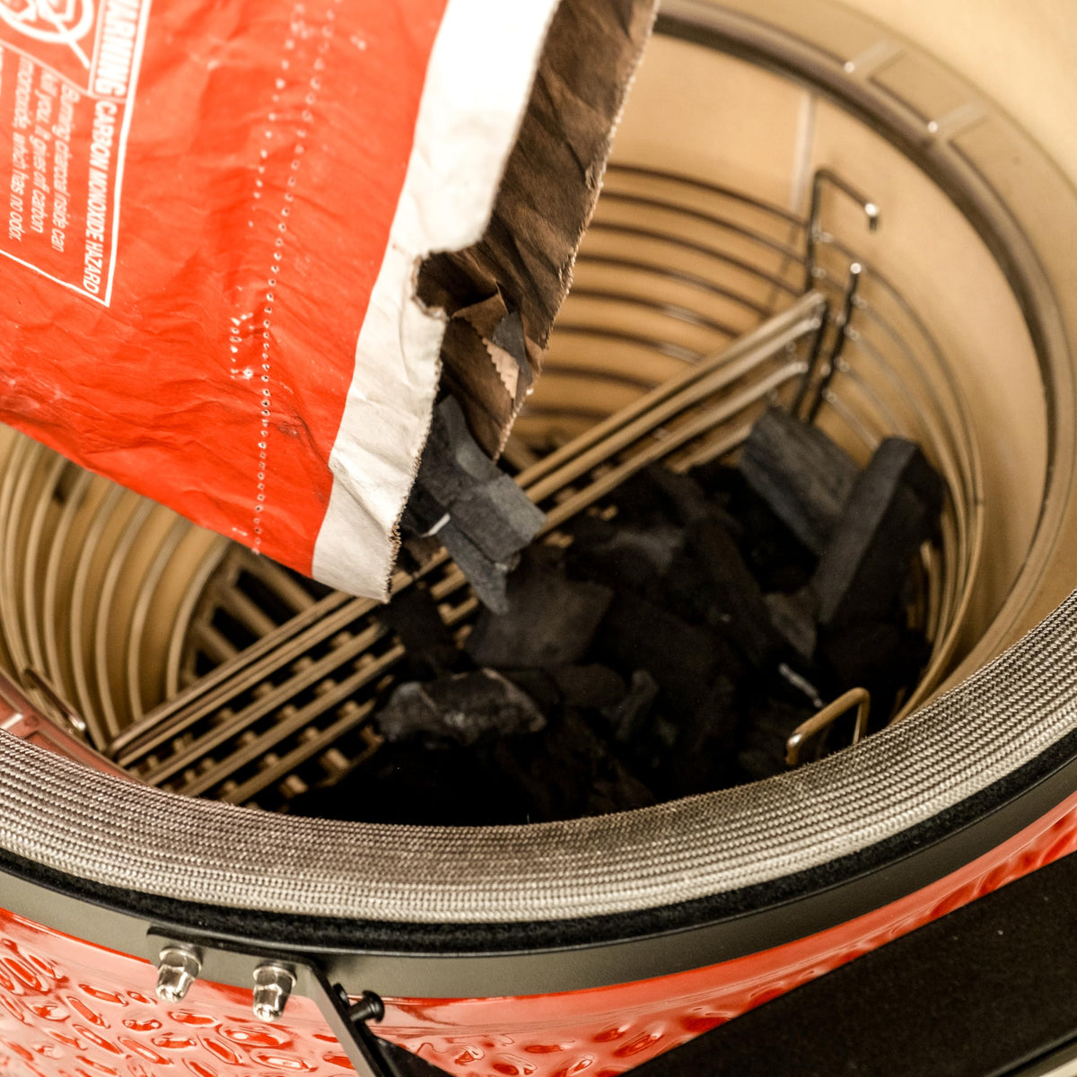 Kamado Joe Divide and Conquer compatibility allows rotation.
