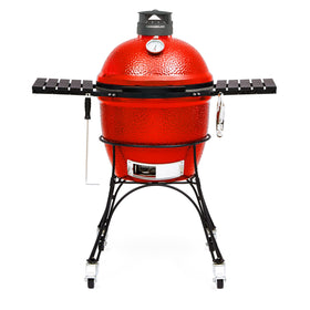 Kamado Joe Classic II shell close-up highlights thick-walled construction for smoke retention