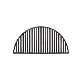 Kamado Joe half-moon cast iron grate providing even heat for better searing and flavor.