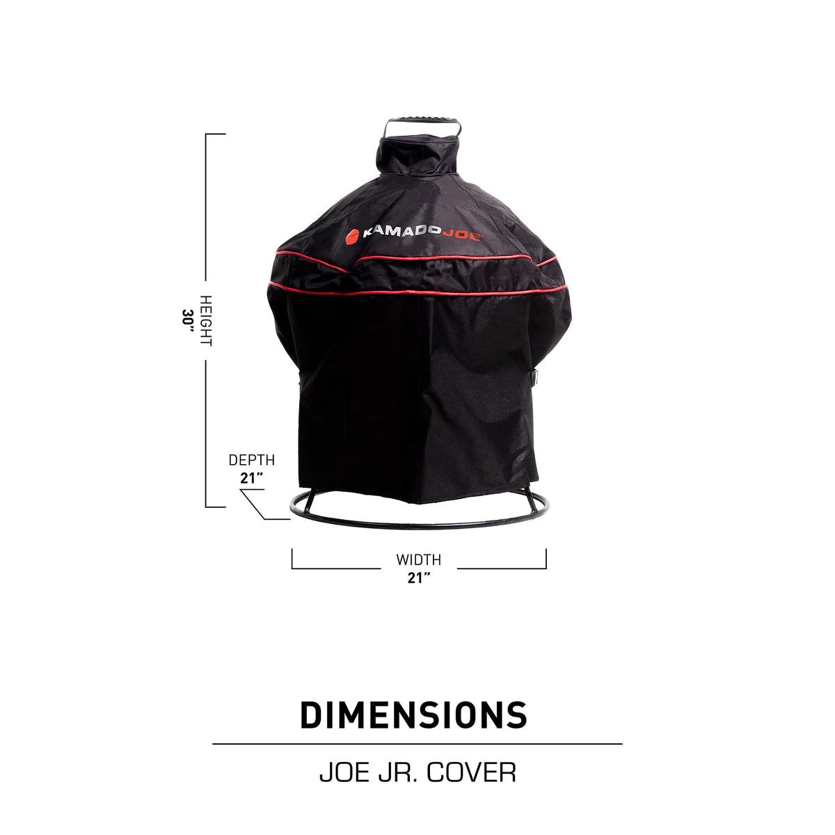 Kamado Joe Joe Jr cover double-stitched construction enhances longevity