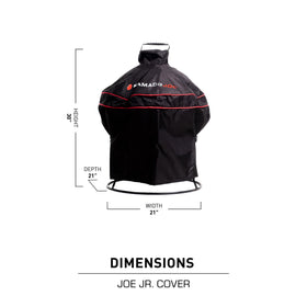 Kamado Joe Joe Jr cover double-stitched construction enhances longevity