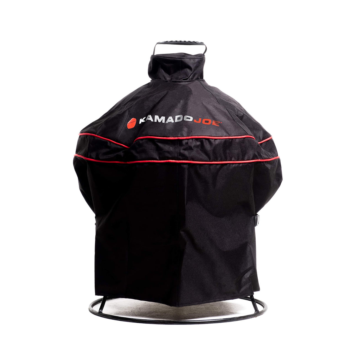 Kamado Joe Joe Jr cover with waterproof front view protects outdoors