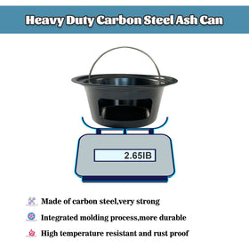 KAMaster ash can resists rust and stays secure during grilling.