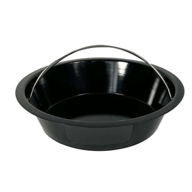 KAMaster ash can with handle designed for XL Green Egg, enables one-handed ash removal.