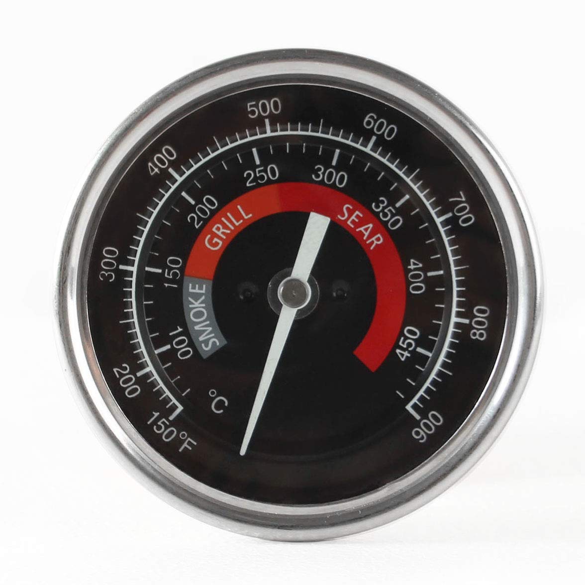 KAMaster BBQ gauge with large face for easy reading while grilling.
