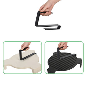 KAMaster plate setter lifter compatible with big, medium, and small kamado grills.