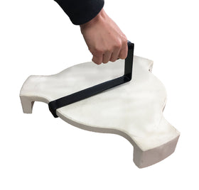 KAMaster plate setter lifter for Green Egg demonstrates easy handling and compatibility.