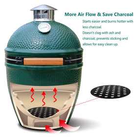 Kamaster beveled-edge grate fits easily and drops securely into place.