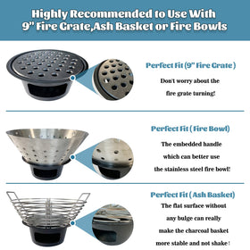 KAMaster carbon steel ash pot high-temperature resistance and durability.