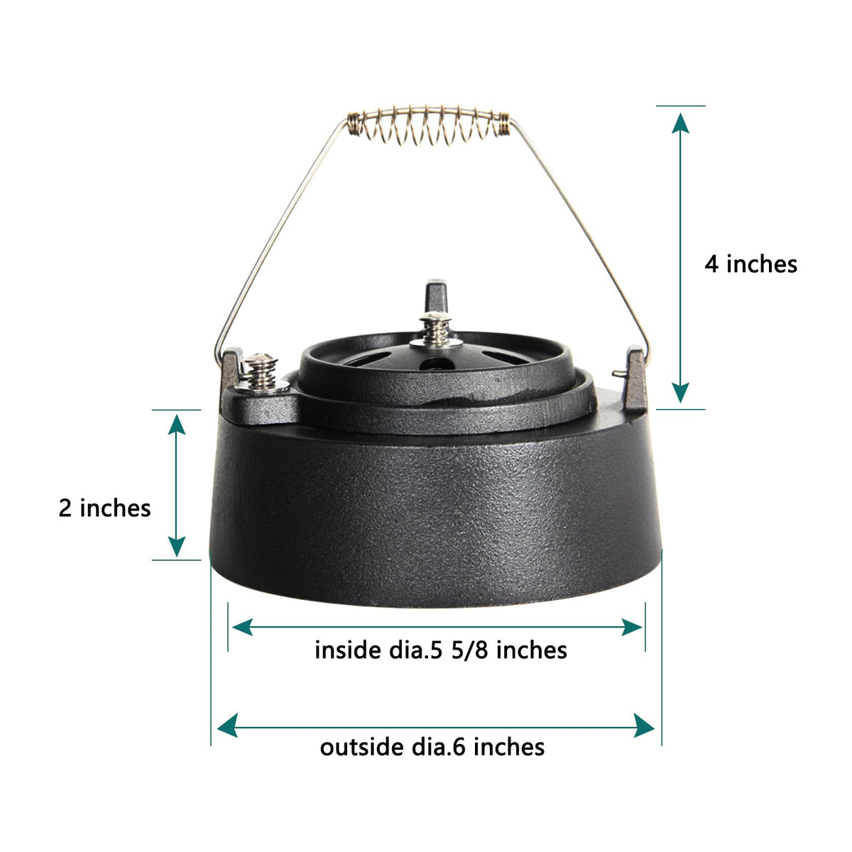 KAMaster cast iron chimney cap bottom draft view for precise control
