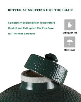 KAMaster ceramic grill top for Big Green Egg XL delivers robust performance.