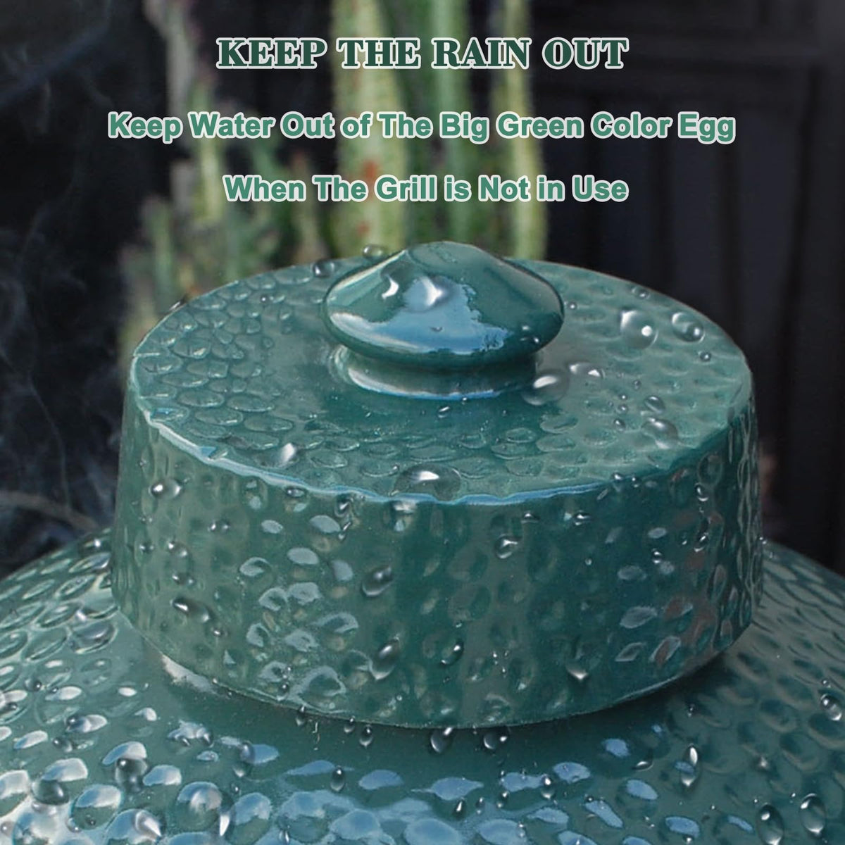 KAMaster chimney cap aids precise temperature control during cooking.